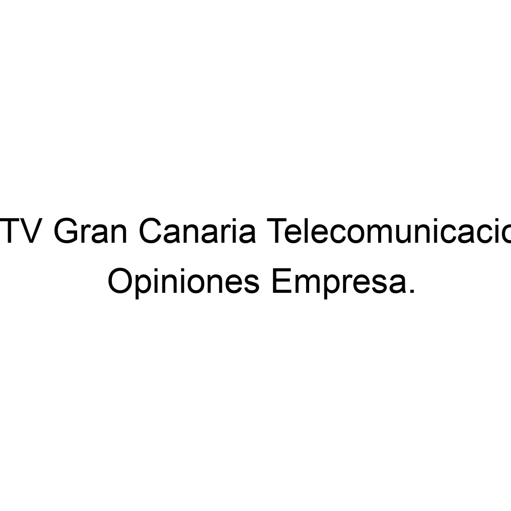 SatTV Gran Canaria Telecomunicaciones